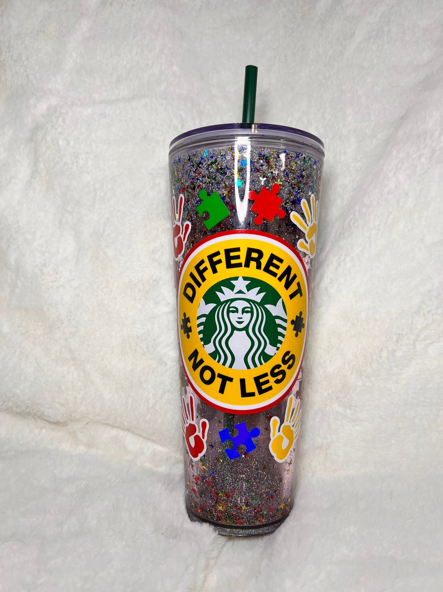 Autism Awareness 24 oz. Snowglobe Tumbler