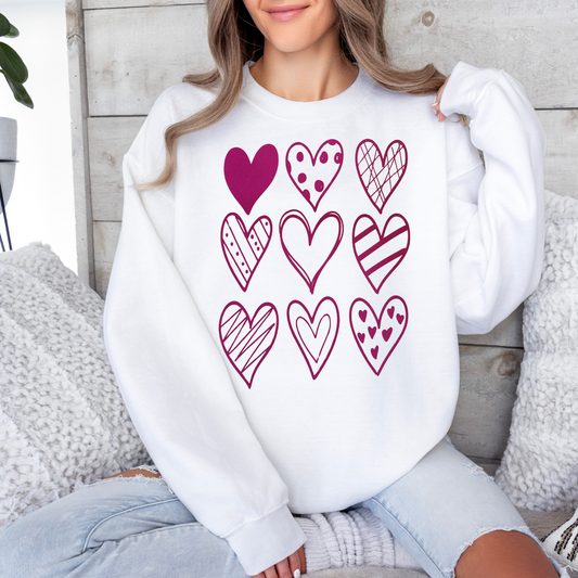 Loving Heart Crew Neck Sweater
