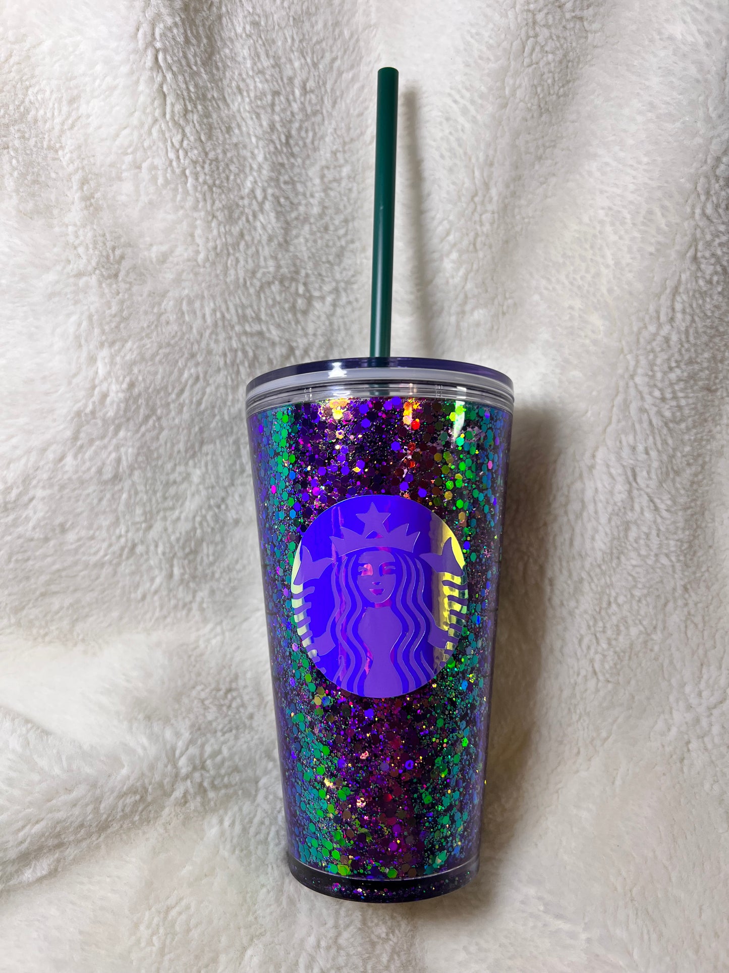 16 oz. Iridescent Snowglobe Tumbler