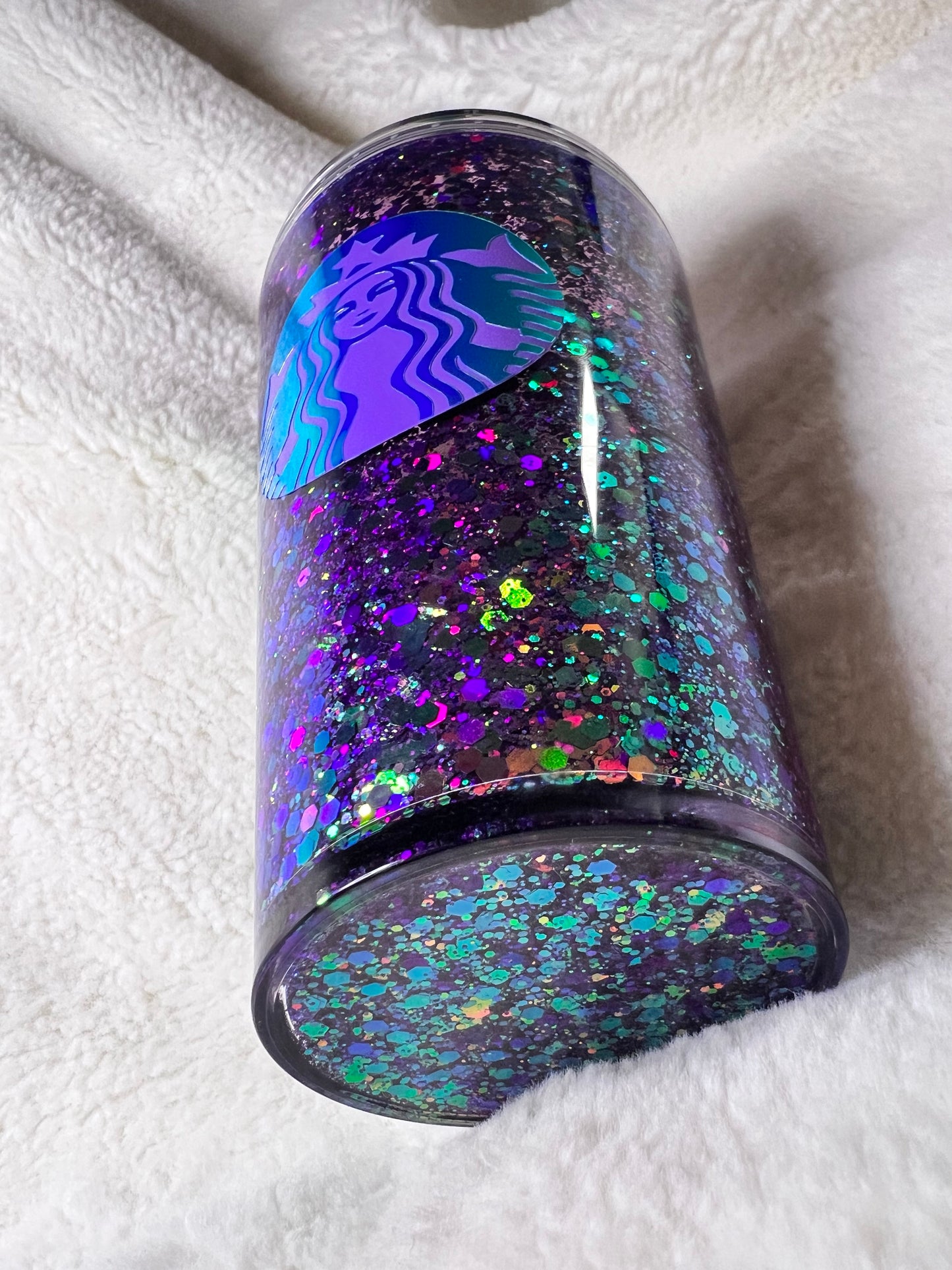 16 oz. Iridescent Snowglobe Tumbler