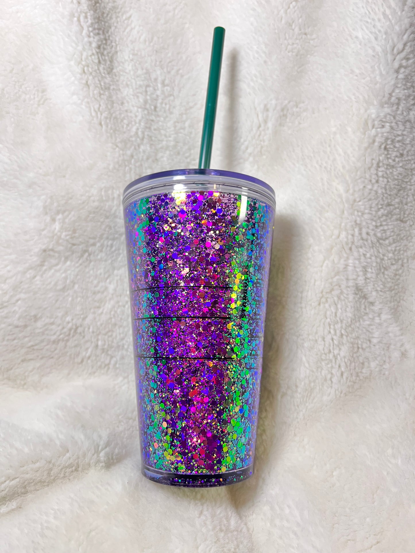 16 oz. Iridescent Snowglobe Tumbler